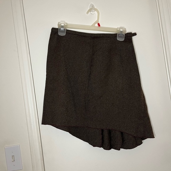 DVF Diane Von Furstenberg 100% wool Giatello asymmetrical skirt, size 2 - Picture 3 of 8